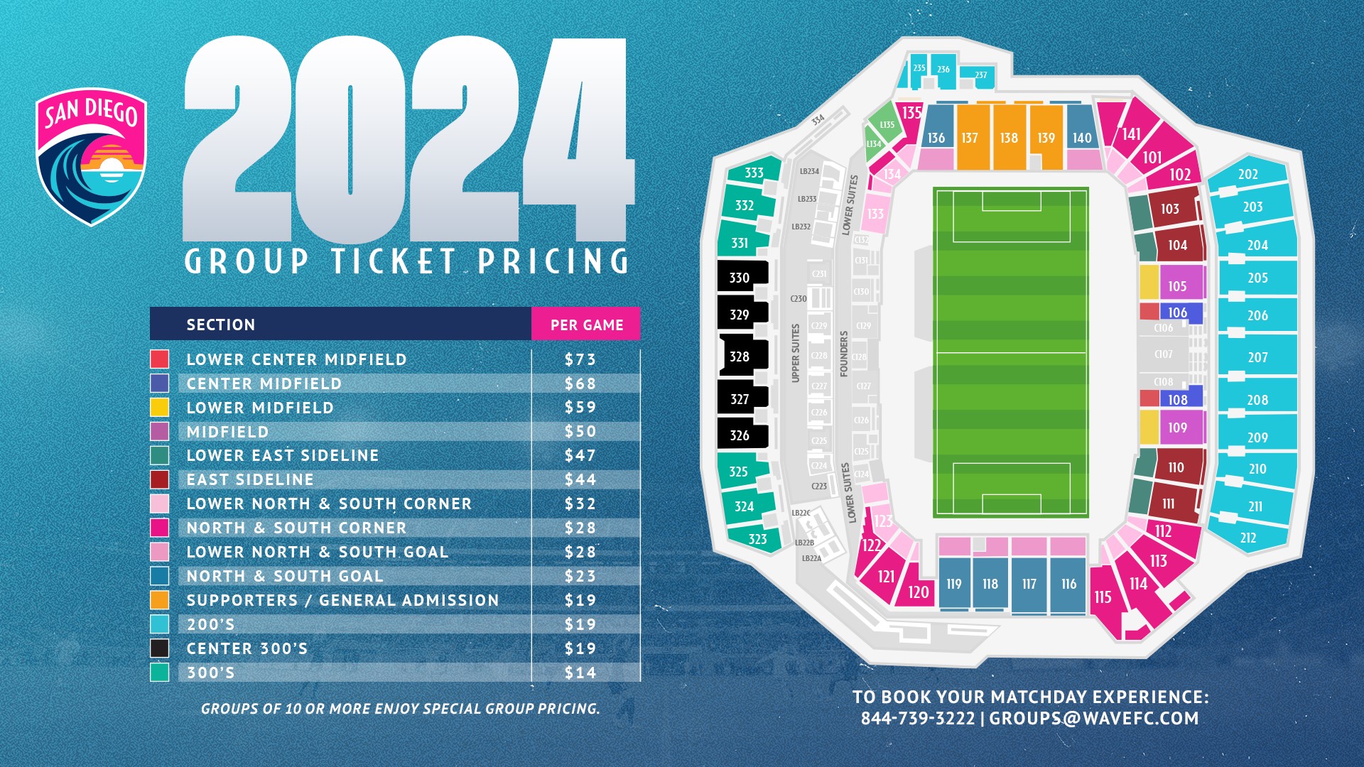 seating & pricing chart