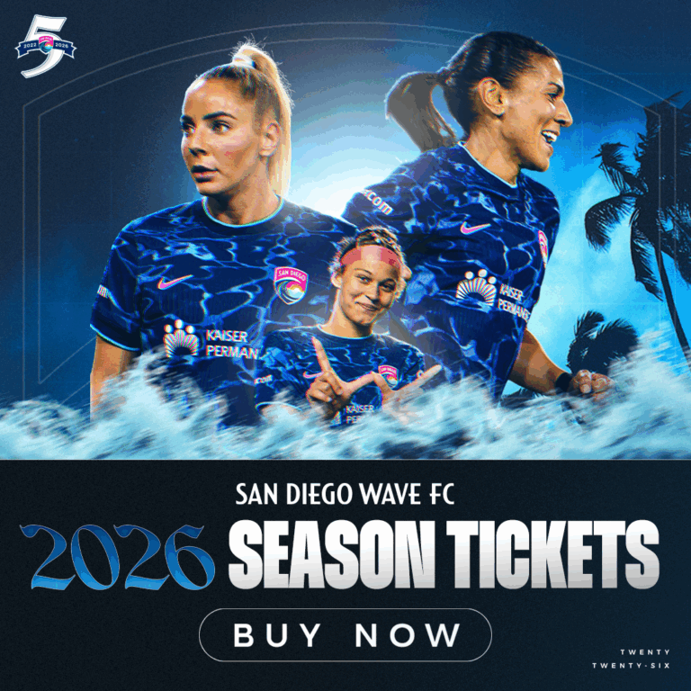 San Diego Wave Futbol Club season tickets, offering fans a chance to support the team and be a part of the action
